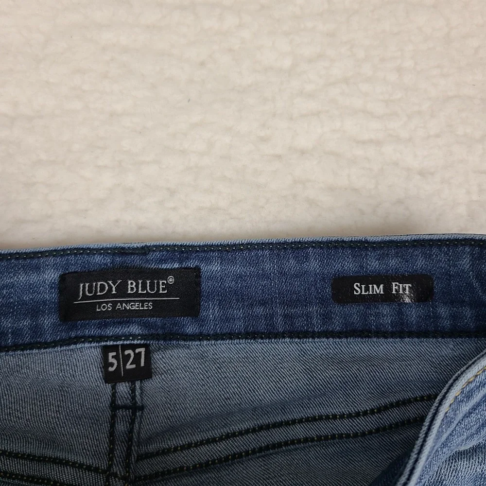 Judy Blue Jeans Womens 5/27 Blue Slim Fit Medium Wash Denim JB82441